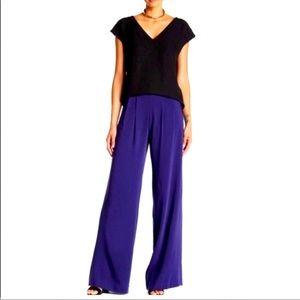 Parker Eldora High Waist Wide Leg Blue Pants